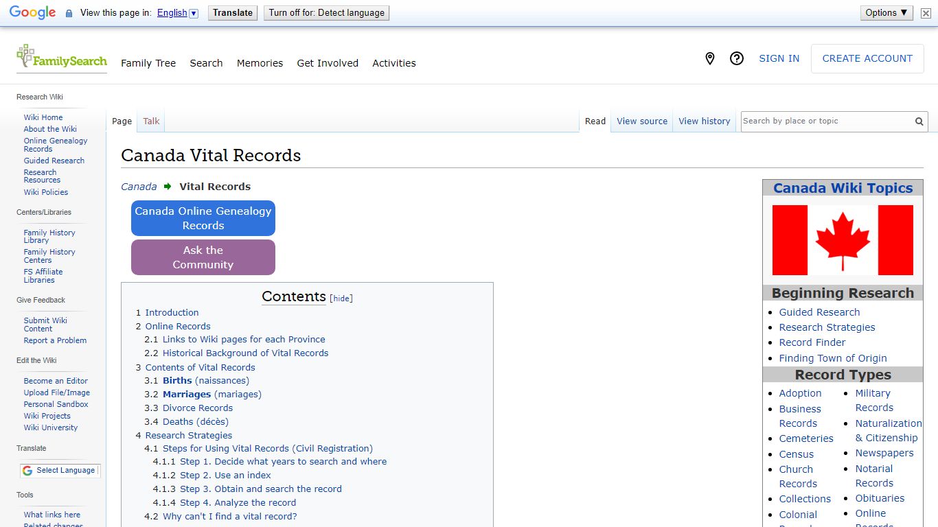 Canada Vital Records • FamilySearch